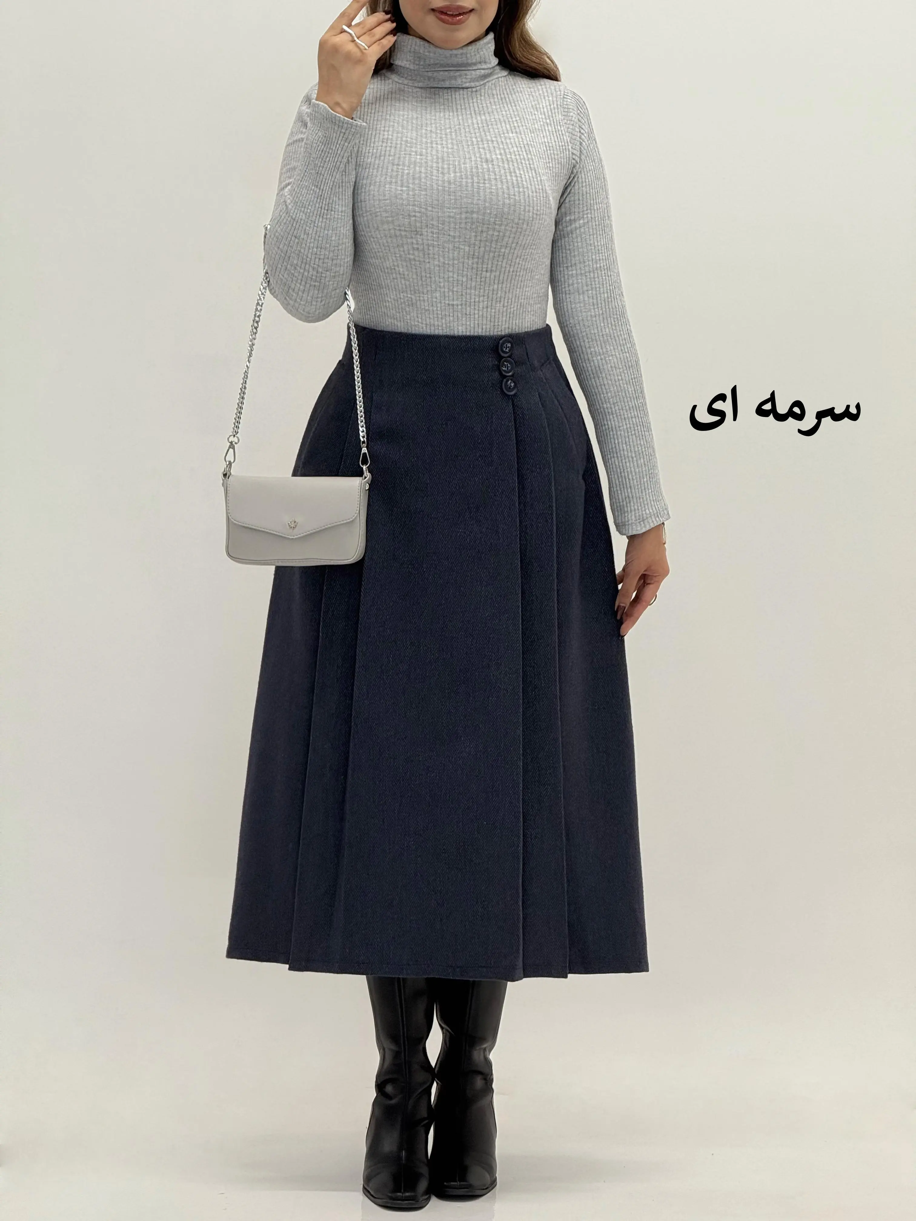4027-دامن جناغی شیکا